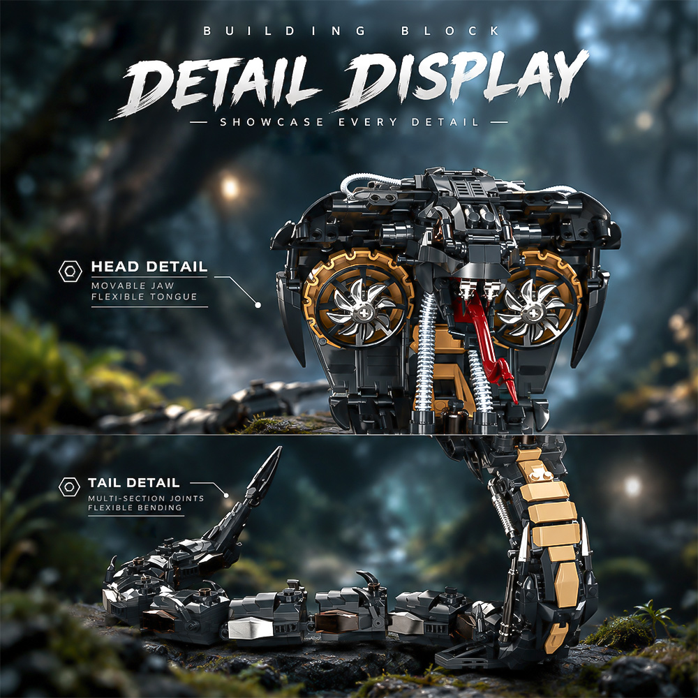Mechanical Cobra Style Animal  - Stem Robotics Kit recension och pris