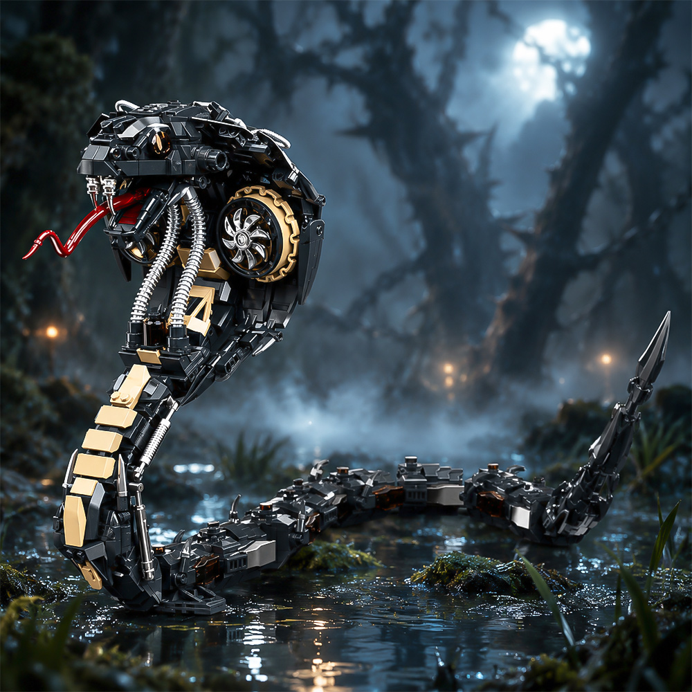 Mechanical Cobra Style Animal  - Stem Robotics Kit recension och pris