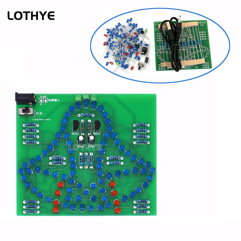 DC 3-5V LED Light Swing Wind C - Electronics Project Kit recension och pris