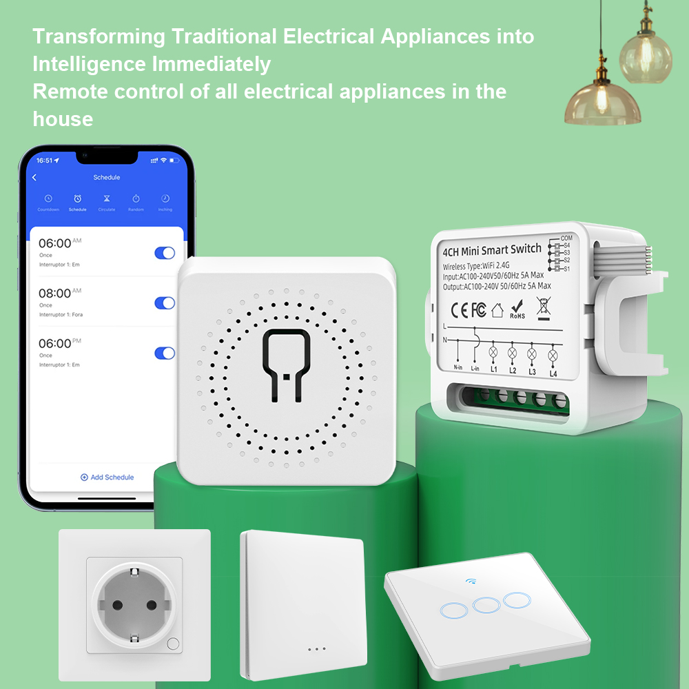Tuya WiFi Smart Switch 1/2/3/4 - Smart Light Switch Wifi recension och pris