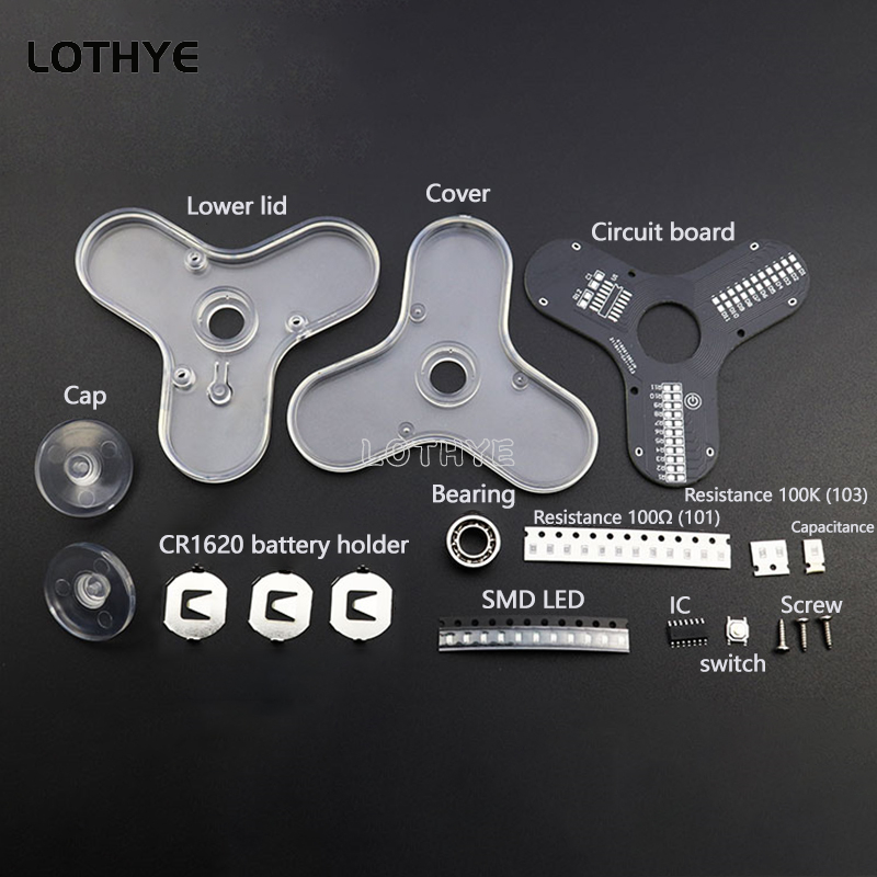 LED Fidget Spinner Manufacture - Electronics Project Kit recension och pris